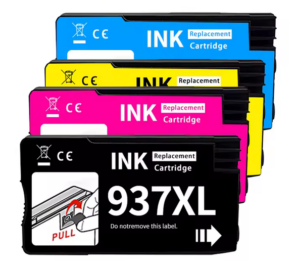 Compatible HP 937XL Full set of 4 Ink Cartridges